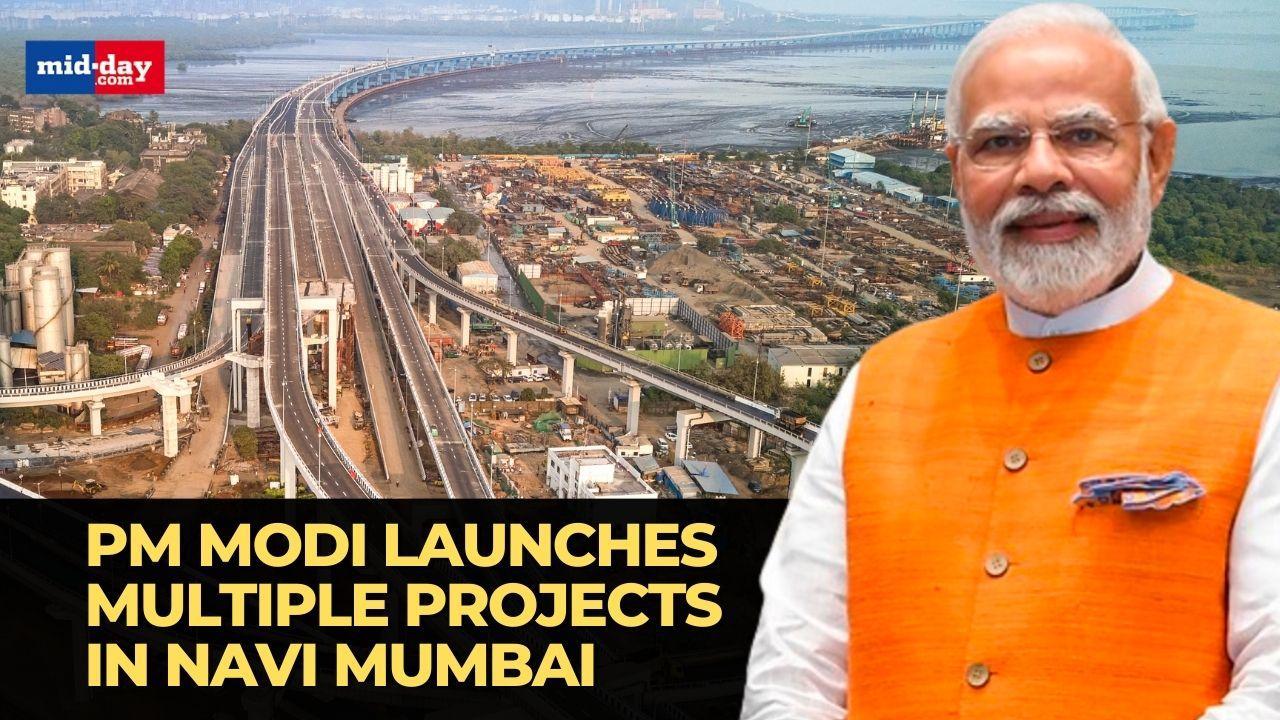  PM Modi in Navi Mumbai inaugurates multiple development projects