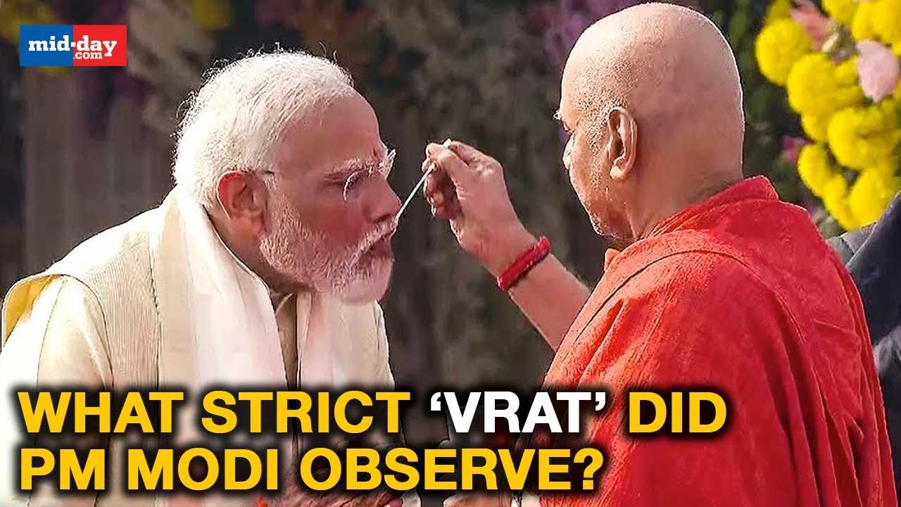 What ‘vrat’ did PM Modi do for pran pratishtha at Ayodhya Ram Mandir?