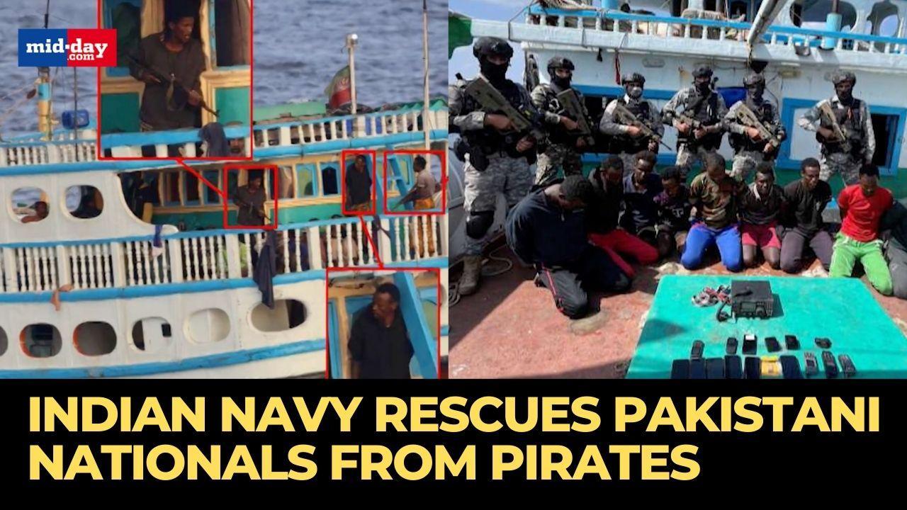 19 Pakistani nationals rescued from Somali pirates by Indian Navy