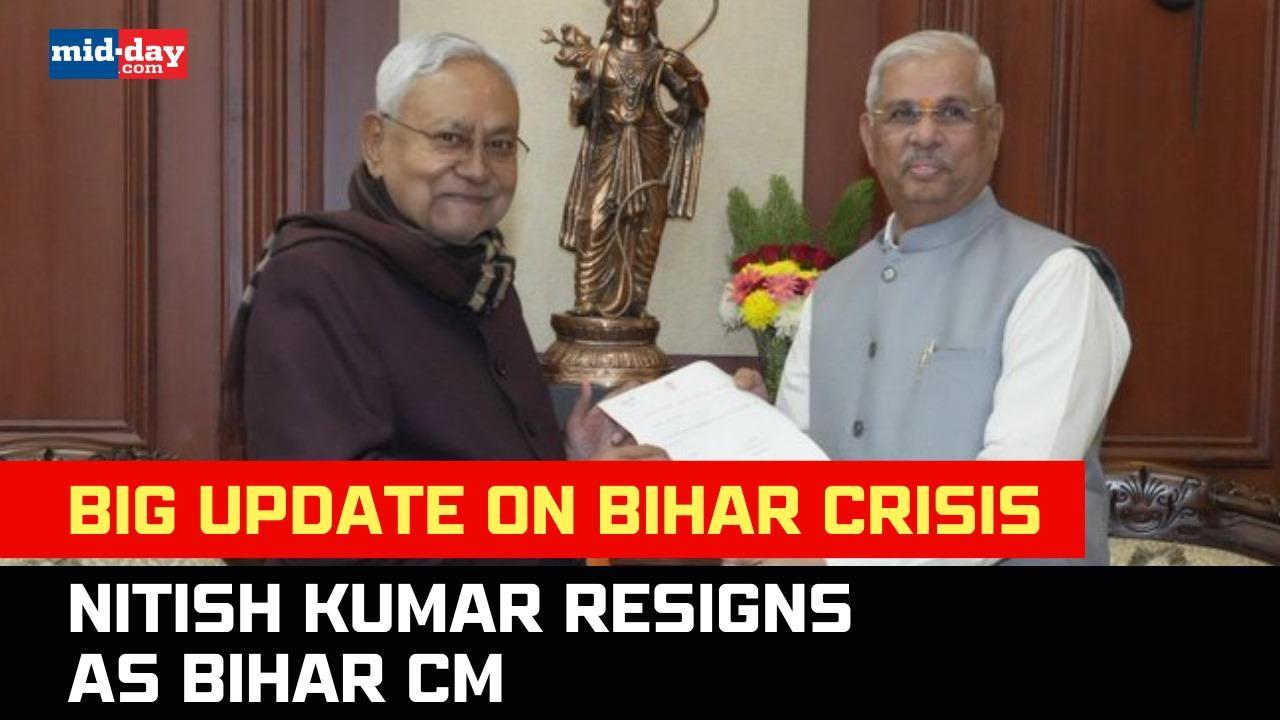 Bihar Political Crisis: Nitish Kumar resigns as Chief Minister of Bihar