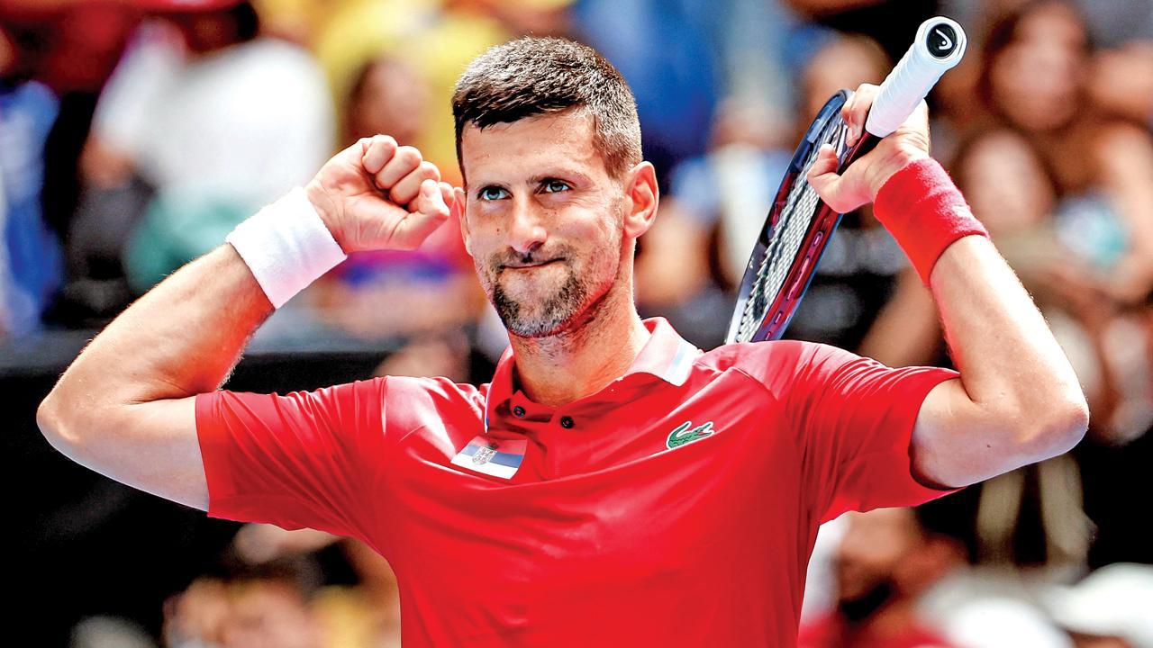 United Cup: Djokovic overcomes wrist issue to help Serbia enter quarters