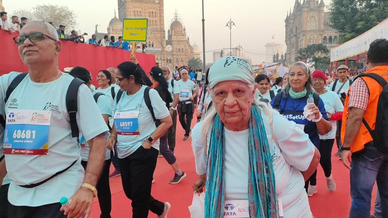 People from all age groups participated in the mega event with enthusiasm and love for the marathon held in Mumbai on January 21, 2024