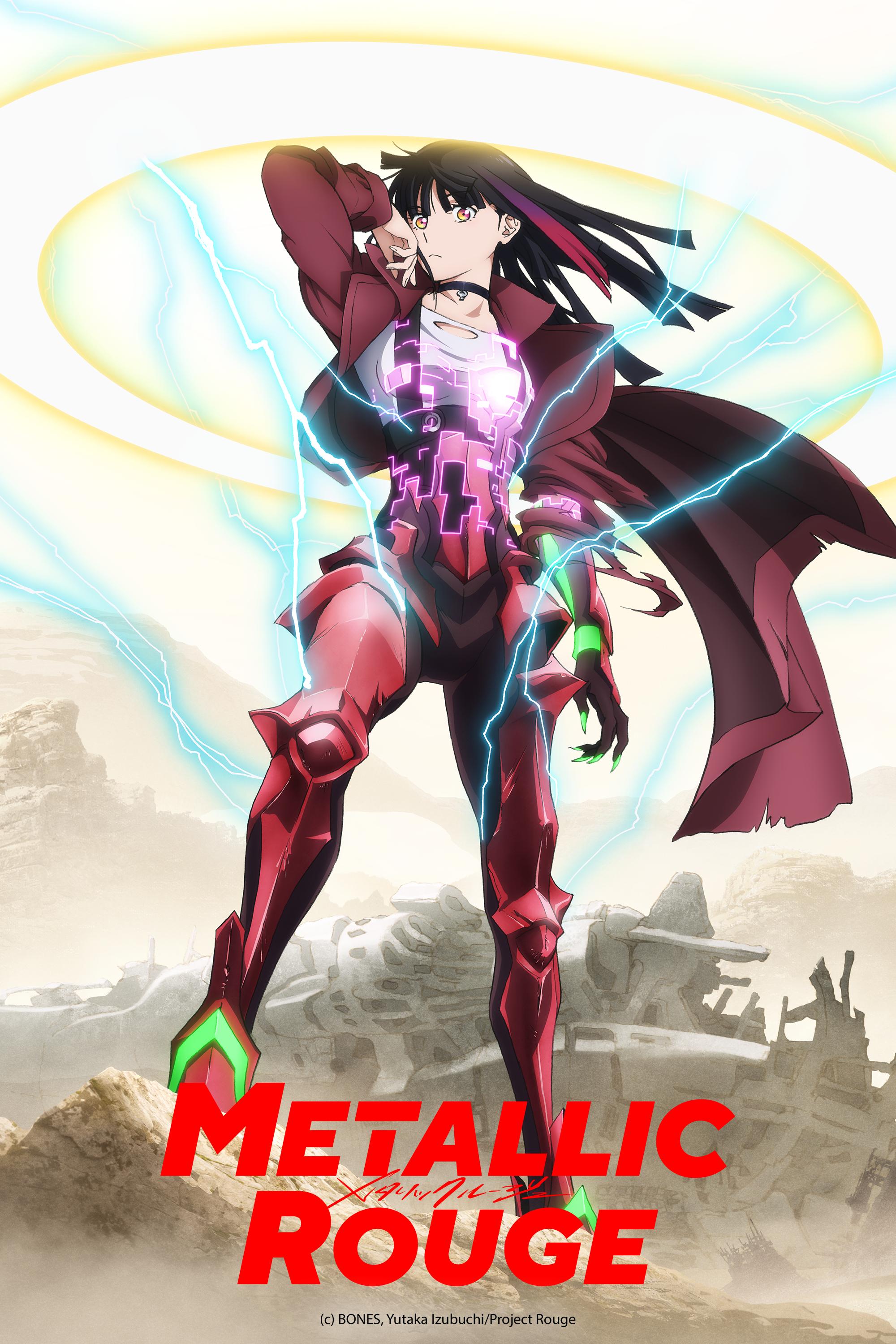 Metallic Rouge (January 10) - Streaming on Crunchyroll
Metallic Rouge unfolds in a universe where humans and androids coexist. The anime follows Rouge Redstar, an android, and her human partner, Naomi Orthmann, on a mission to neutralize the synthetic beings known as the Immortal Nine, posing a threat on Mars. This unique mecha story explores character relationships, dark narratives, and boasts originality in its storytelling.