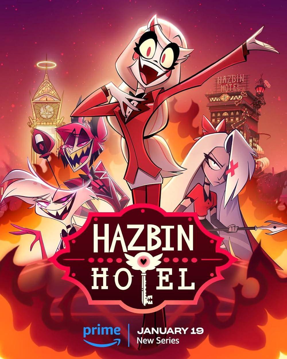 Hazbin Hotel (January 19) - Streaming on Prime VideoHazbin Hotel is an adult animated musical series created by Vivienne Medrano. It centres around Charlie Morningstar, the princess of hell, on a quest to rehabilitate demons and give them a chance at redemption. Set in an overcrowded hell with annual purges by angels, Charlie, with her devoted manager Vaggie and the first patron Angel Dust, aims to transform sinners into redeemed souls suitable for heaven.
