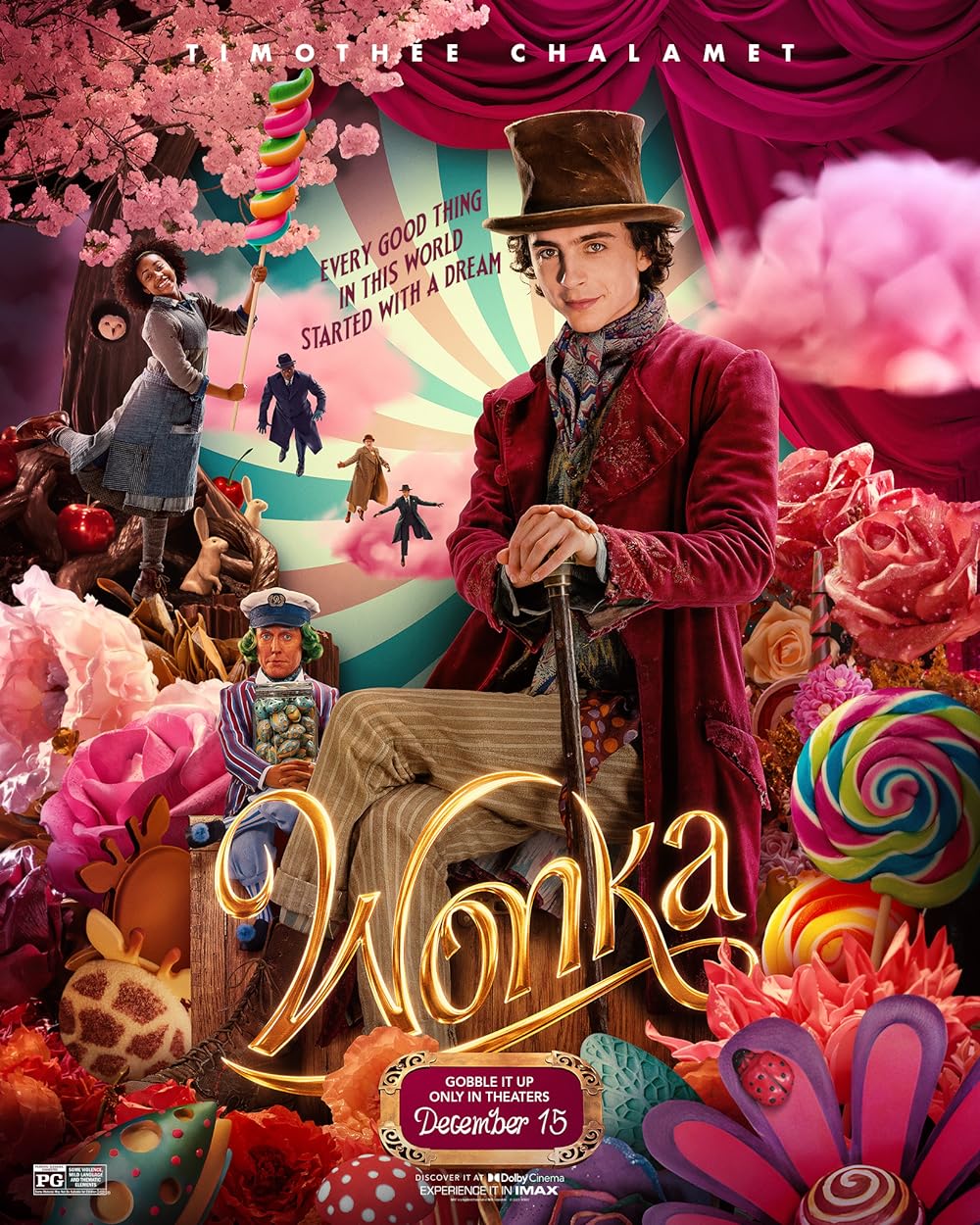 Wonka (January 22) - Available to buy and rent on BookMyShow StreamWonka is a musical fantasy adventure delving into the origins of the world’s most famous chocolatier, Willy Wonka, portrayed by Timothée Chalamet. The plot explores Wonka's journey as he arrives in Europe to realize his dream of opening a chocolate shop. Facing financial hardships, he finds an unlikely ally in Noodle (Calah Lane), an orphan. Together, they confront a ruthless Chocolate Cartel controlling the city’s chocolate trade.