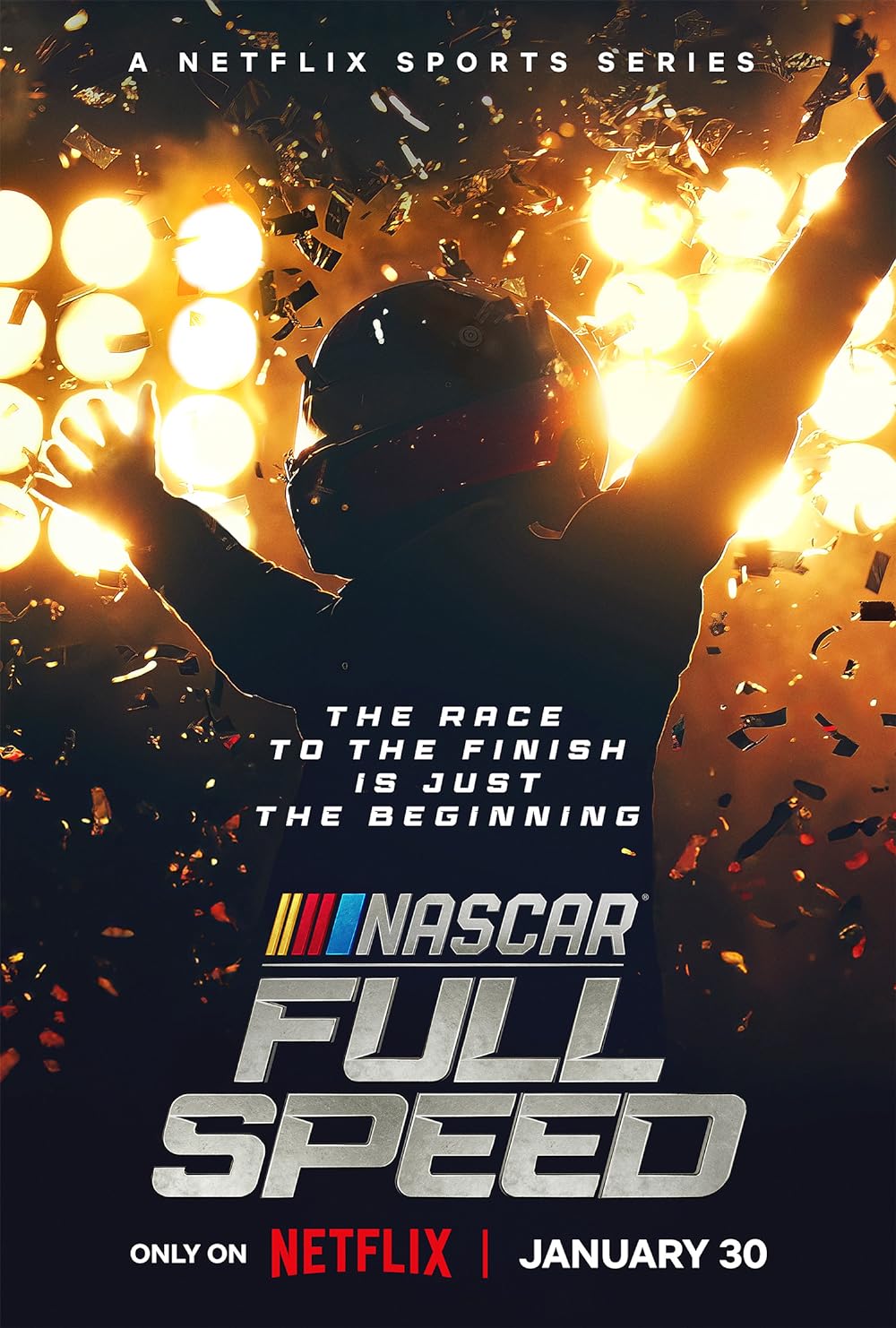 Nascar: Full Speed (January 30) - Streaming on NetflixNascar: Full Speed is a captivating documentary series diving into the intense world of the 2023 NASCAR Cup Series Playoffs. It provides an unprecedented glimpse at the high stakes and high speeds of one of motorsports’ most prestigious events. The series follows drivers like Ryan Blaney, William Byron, Denny Hamlin, and Tyler Reddick, offering an inside look at their professional challenges on the racetrack and their personal journeys off it.
