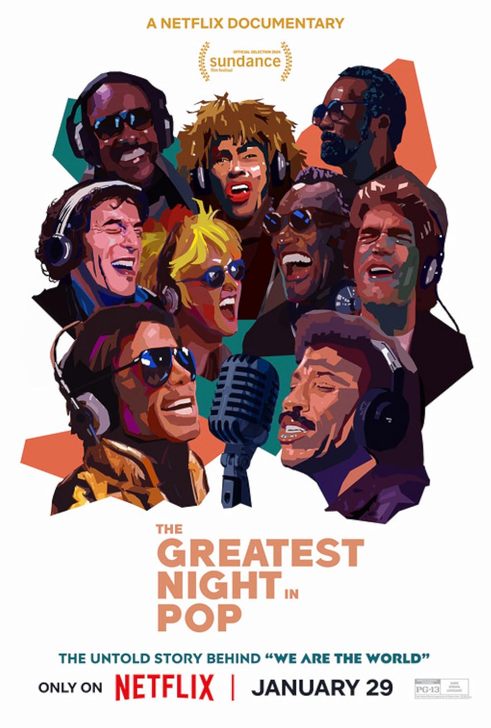The Greatest Night in Pop (January 29) - Streaming on NetflixThe Greatest Night in Pop offers an in-depth look at the creation of the iconic charity single ‘We Are the World’ in 1985, a night that almost didn’t happen. The film highlights the pivotal roles of Quincy Jones, Lionel Richie, and Michael Jackson in bringing together 46 of the biggest pop music stars to record the song in one night.