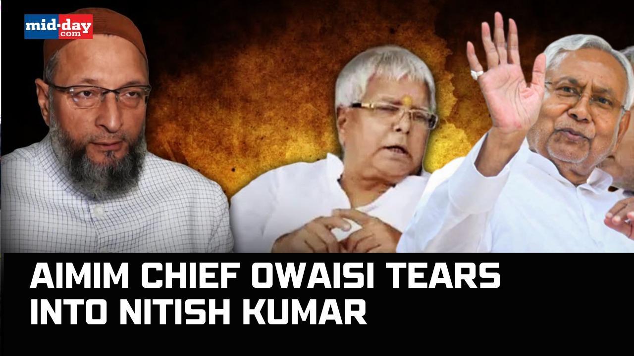Nitish Kumar Resignation: AIMIM chief Owaisi slams Nitish Kumar