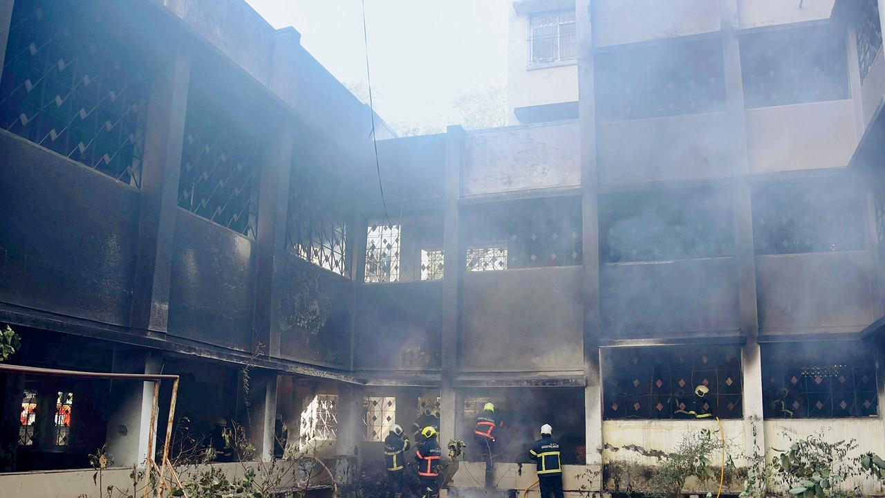 Mumbai: 5 oxygen cylinders burst in fire at closed civic school in Parel