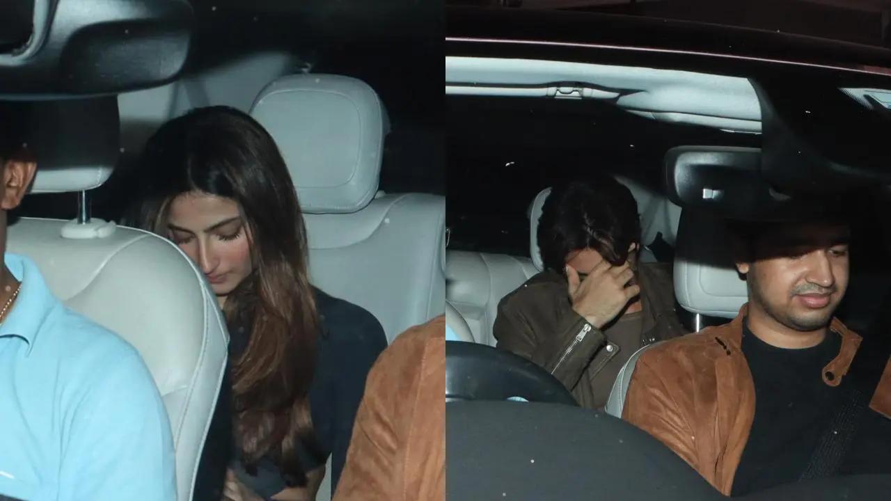 Saif Ali Khan and Amrita Singh's son Ibrahim Ali Khan was spotted with Palak Tiwari on New Year's eve. They were seen avoiding the paparazzi. Read More