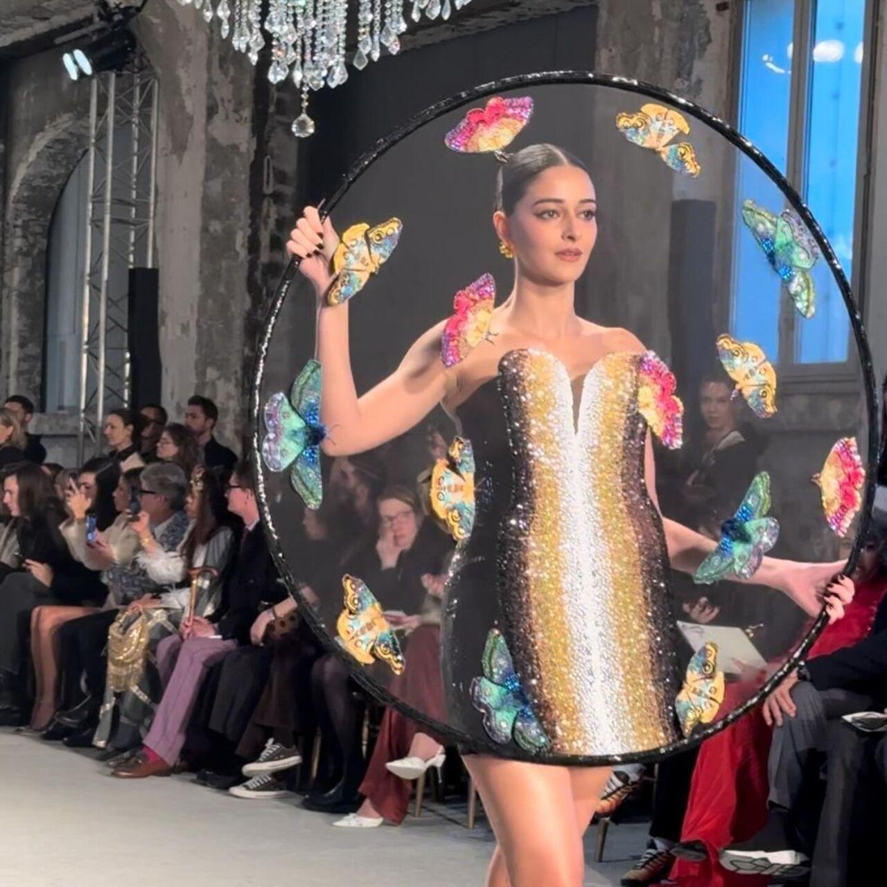 Suhana Khan who was also in Paris for the fashion week cheered her childhood friend by sharing a pic of her walking the ramp