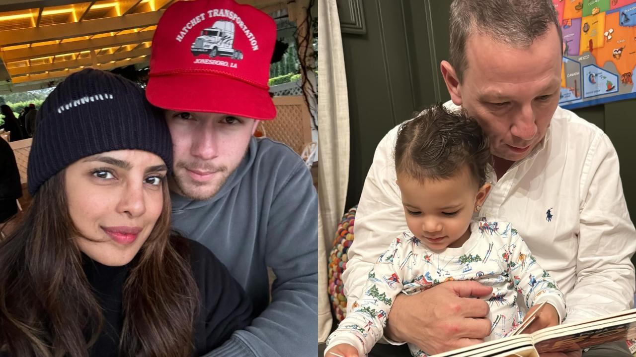 Priyanka Chopra's life lately involves beach walks with Nick Jonas and Malti's story time with grandfather, see pics