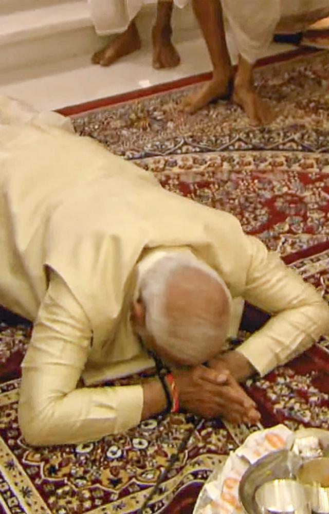 Addressing a gathering after the consecration of an idol of Ram Lalla in the Ram temple, PM Modi said, 'Today, our Ram has arrived. After a long wait'