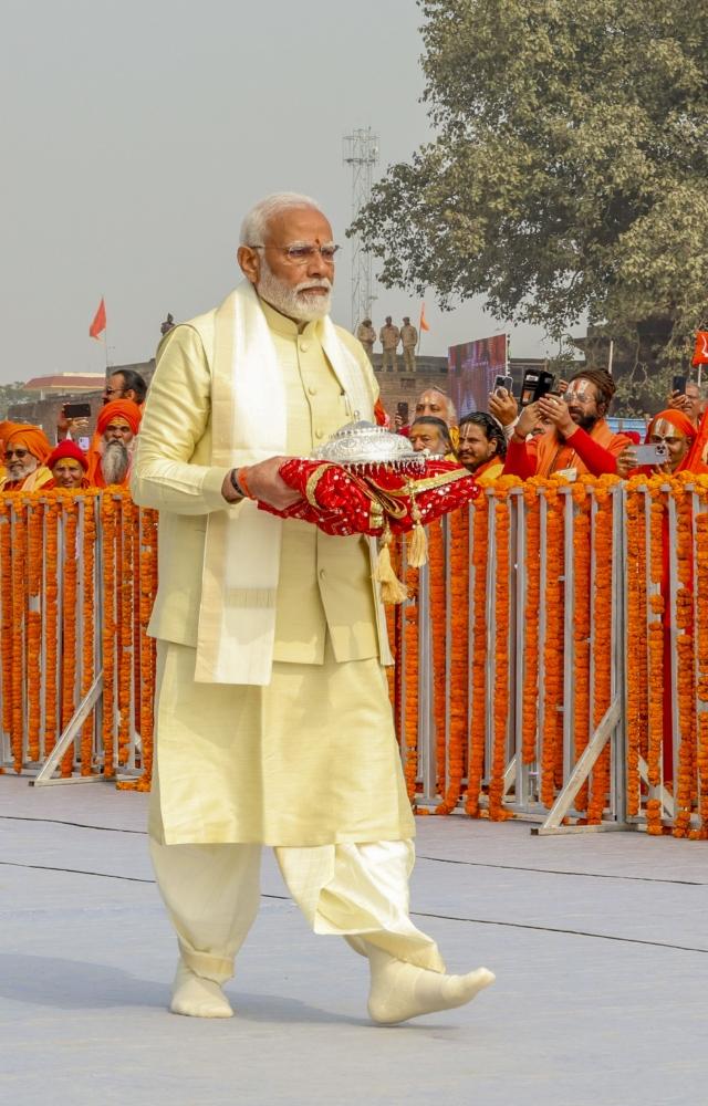 PM Modi said he could still feel the divine vibrations he experienced during the consecration ceremony inside the sanctum sanctorum of the Ram temple