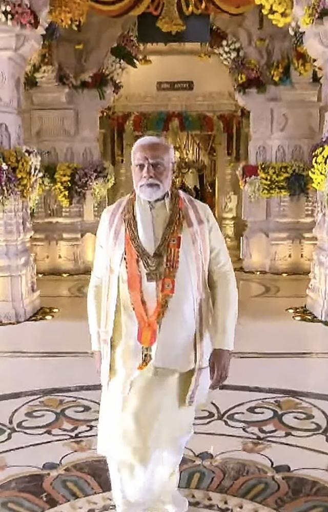 PM Modi at Ram Temple in Ayodhya