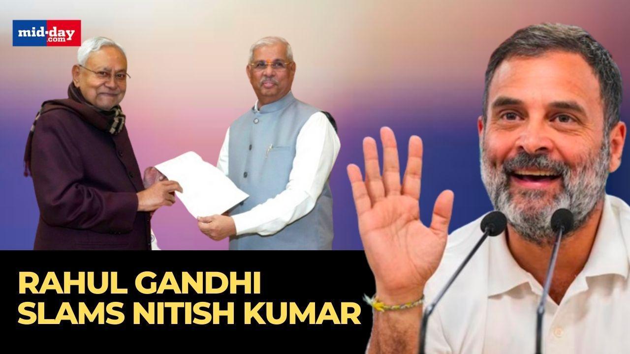 Bharat Jodo Nyay Yatra: Rahul Gandhi mocks Nitish Kumar for joining NDA