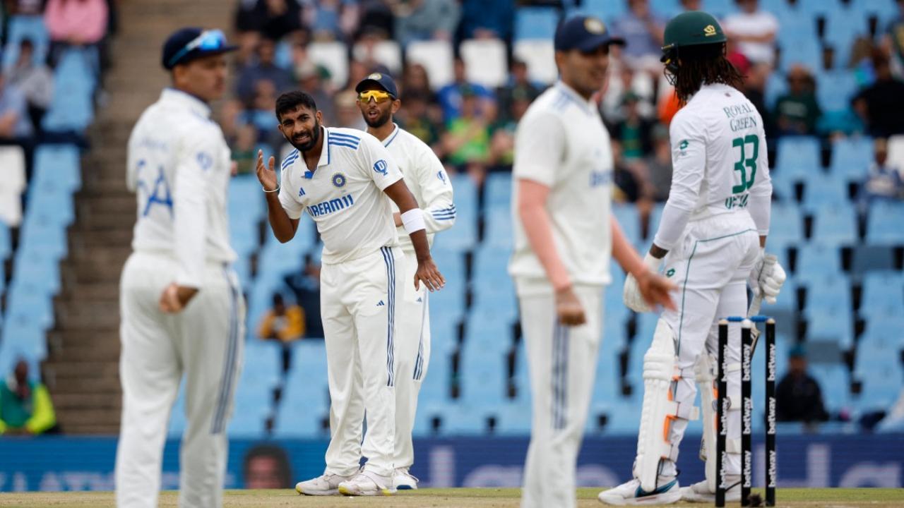 Indian cricket team players during the test match against South Africa (Pic: AFP)