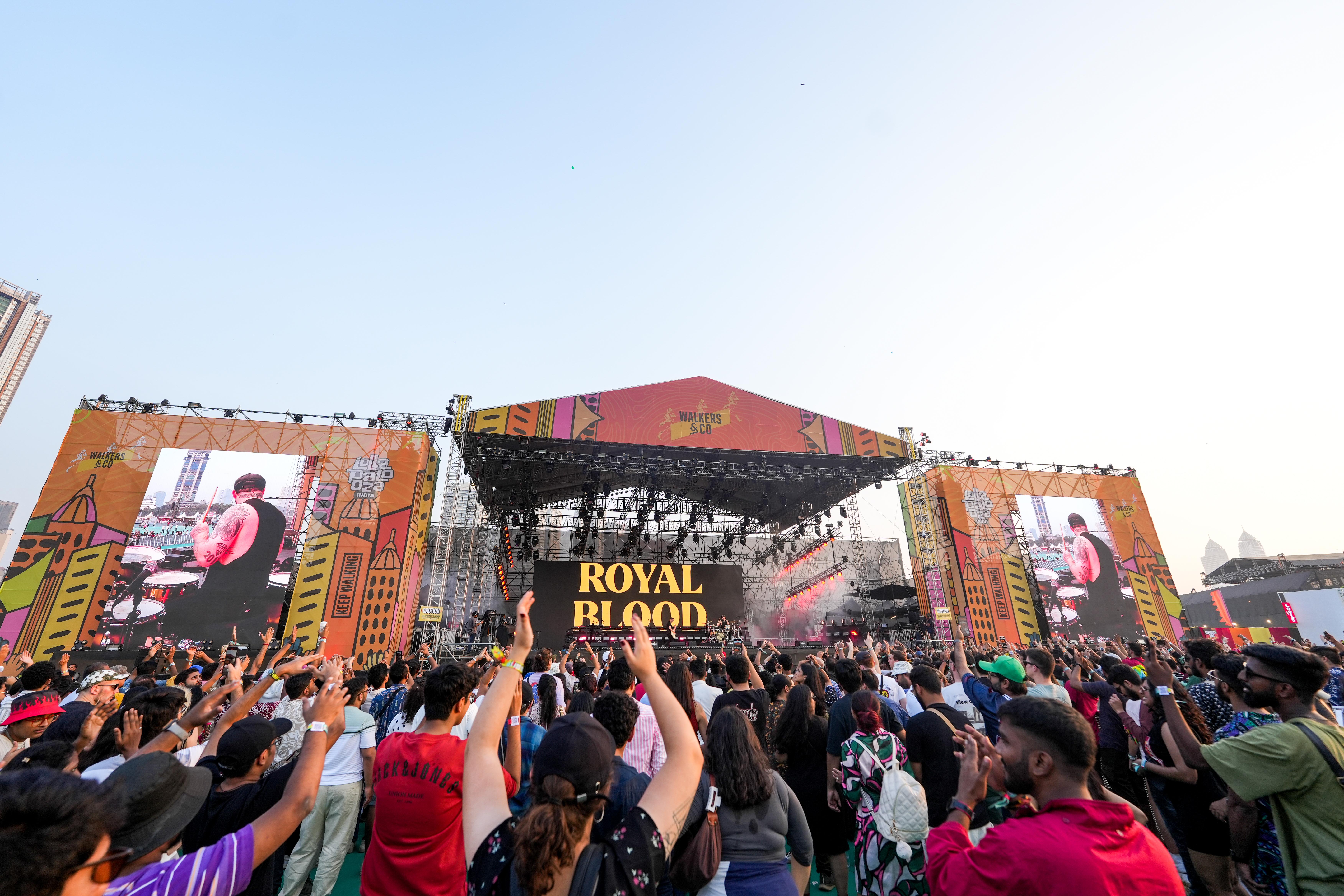 Royal Blood spun magic with their beats, bold. Ben Thatcher, the lead drummer pulled a surprise crowd surf