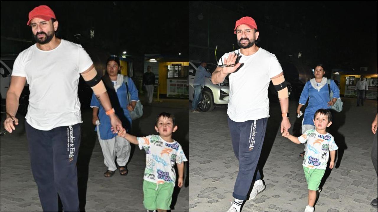 Saif Ali Khan schools paps for clicking pictures of Jeh: Film event mat banao
