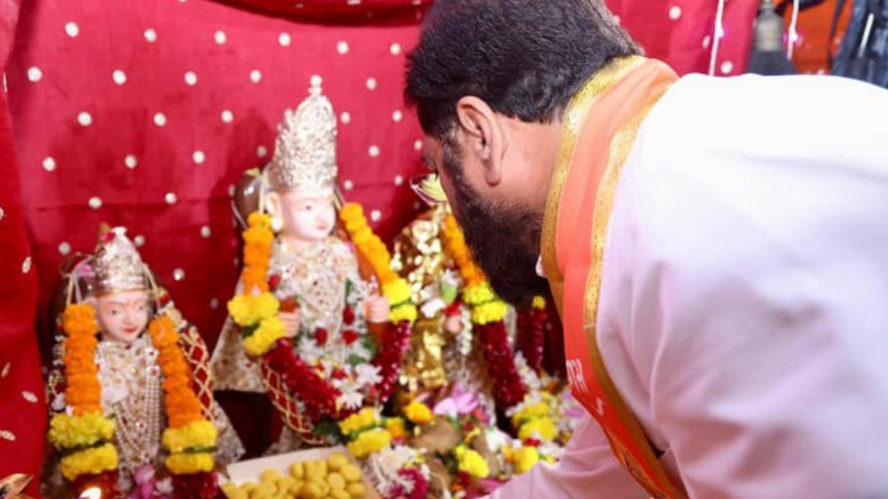 Eknath Shinde skipped the Ayodhya ceremony and chose to visit Thane's ancient Kopineshwar temple to mark the auspicous day