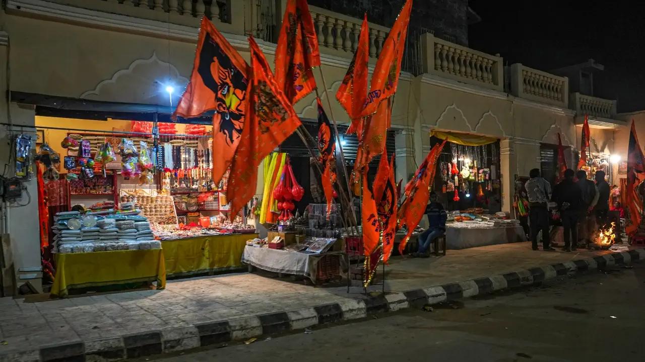 Ram Mandir inauguration: Surge in demand for saffron flags bearing images of Lord Ram, Ayodhya temple