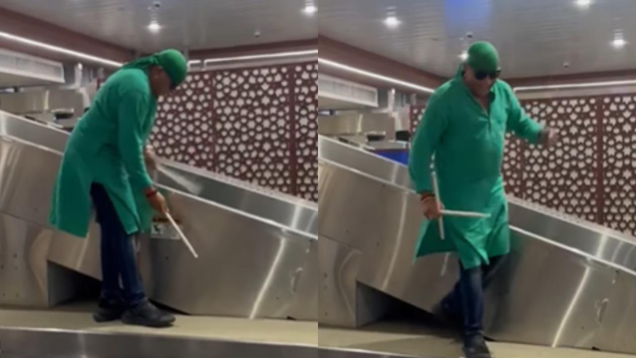 Drummer Sivamani entertains waiting passengers at Kochi airport with impromptu performance, video goes viral