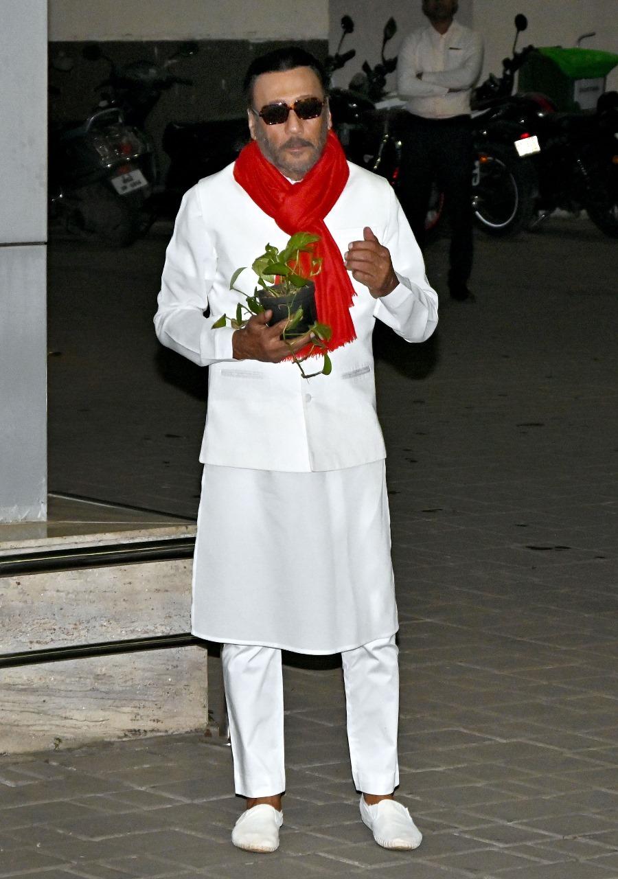 Jackie Shroff was papped in the city earlier as he jetted off for Ayodhya