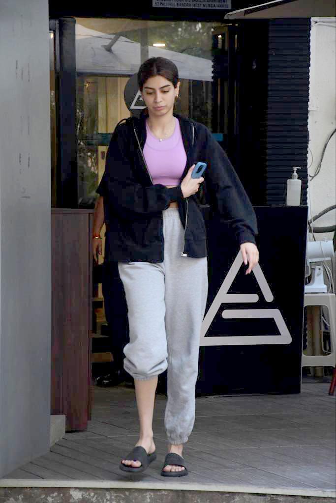 Khushi Kapoor was clicked as she went out and about in the city