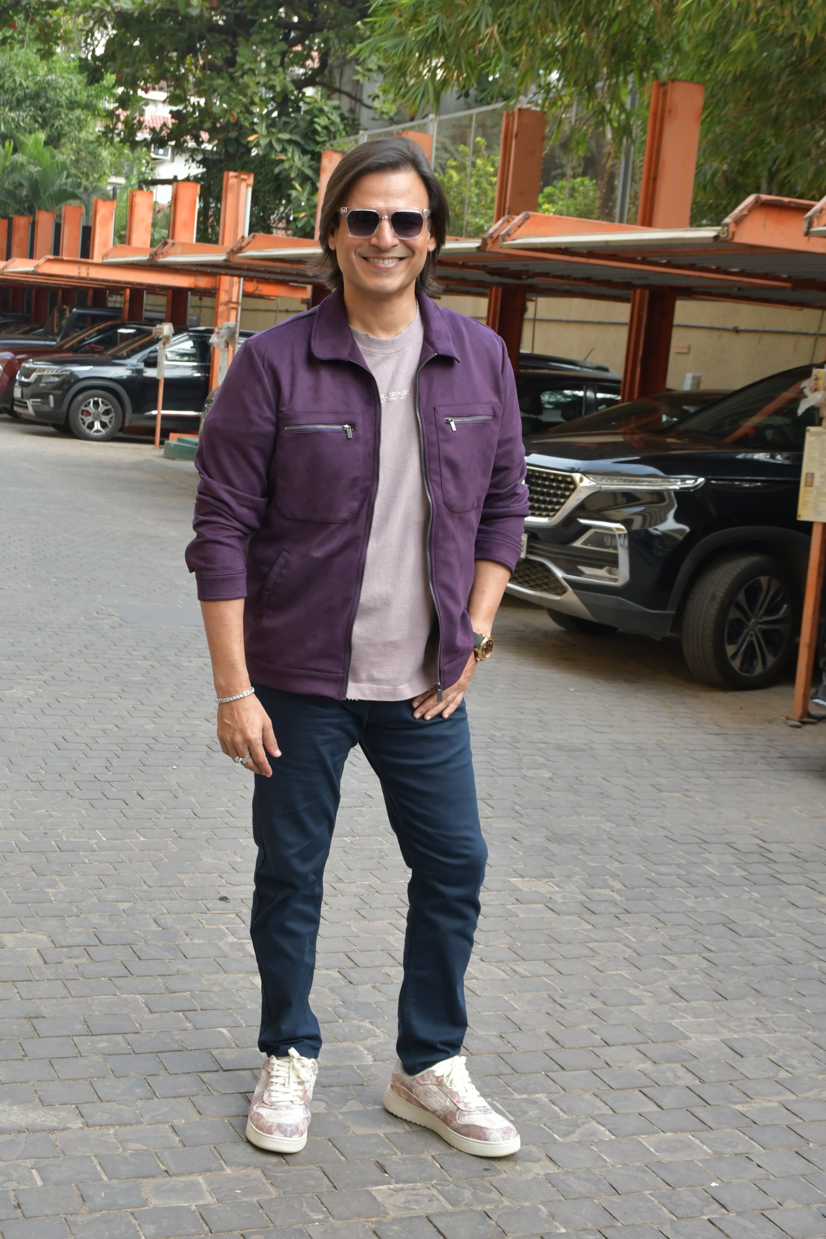 Vivek Oberoi was snapped as he went out to promote his upcoming series