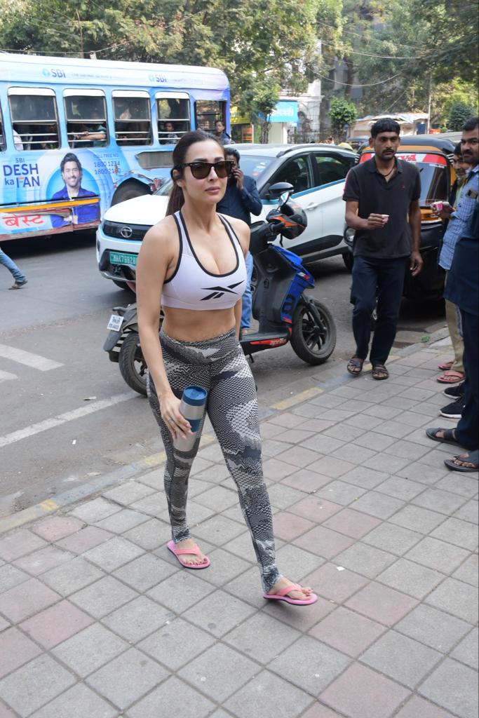 The actress looked fit and fab as she headed to workout