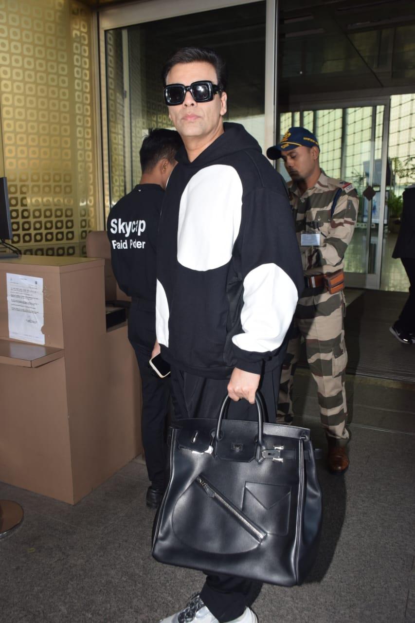 Karan Johar was spotted at the airport looking fabulous 