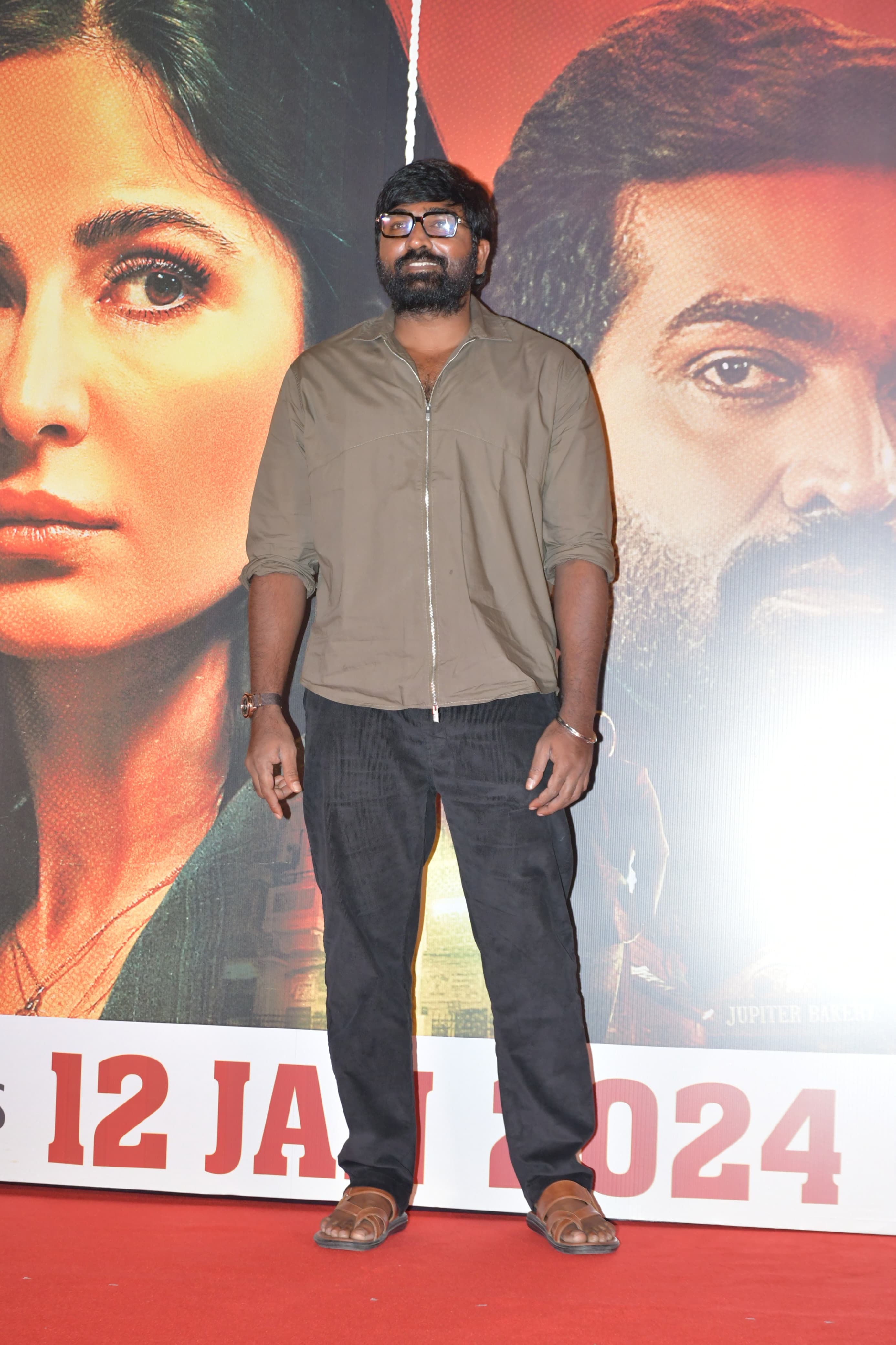 Vijay Sethupathi looked cool as a cat as he showed up to promote his upcoming movie