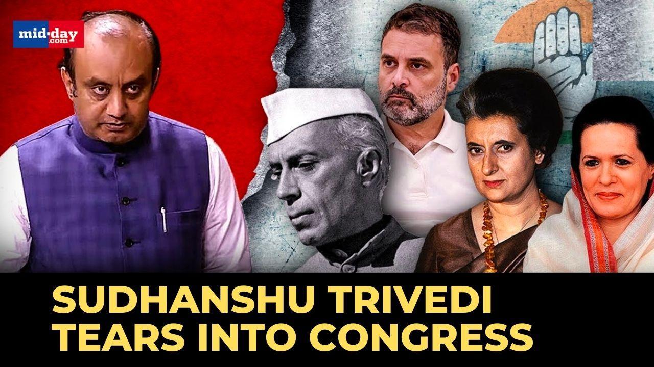 Dynastic Politics Remark: BJP’s Sudhanshu Trivedi tears into Congress