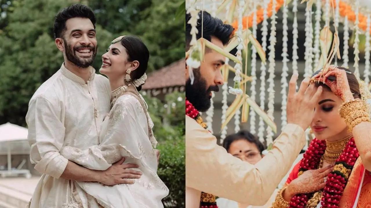 Today marked Mouni Roy and Suraj Nambiar's second anniversary. The couple celebrated this milestone with some unseen pictures of their wedding. Check it out!