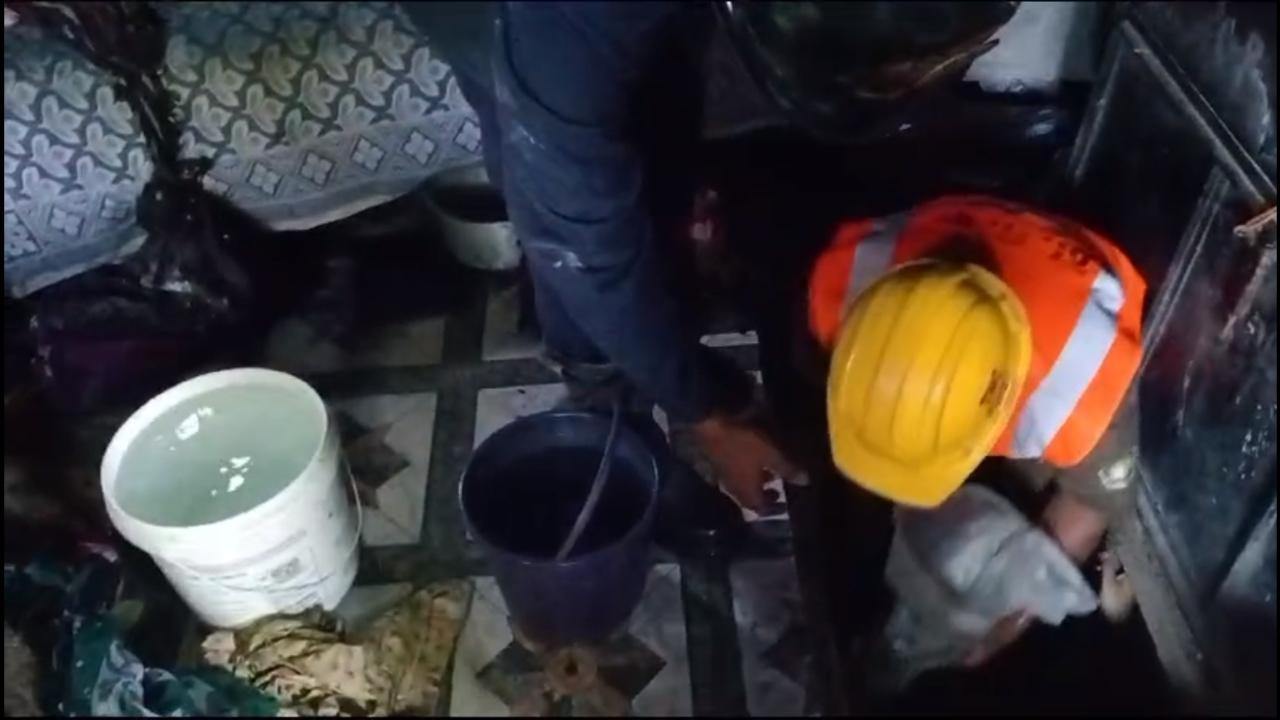 A cooling operation was launched by the officials after the blaze was completely put off, the officials said