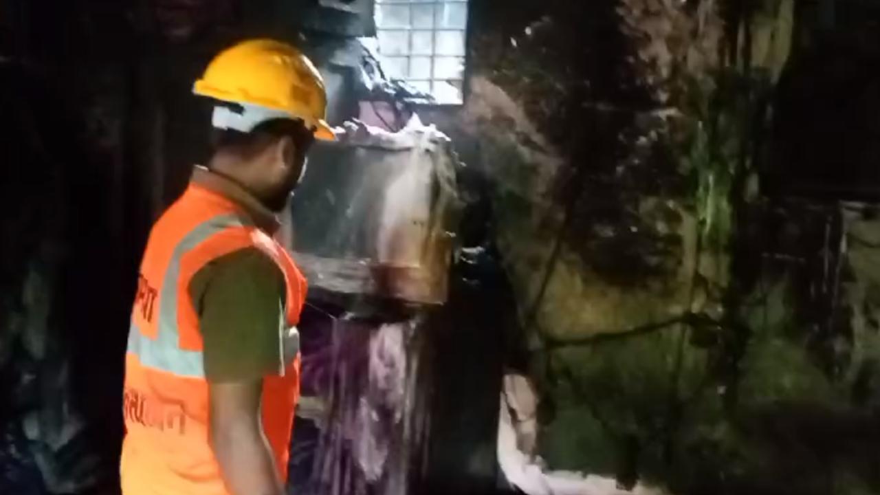 The fire was found to be confined to the refrigerator, washing machine, TV, cupboard and plastic items in the house. The equipment's were damaged in the blaze, the officials said