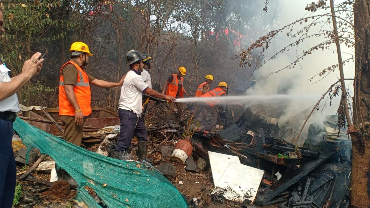 In the incident one mini gas cylinder blast also reportedly occurred, they said, adding that other LPG gas cylinders were removed safely from the spot