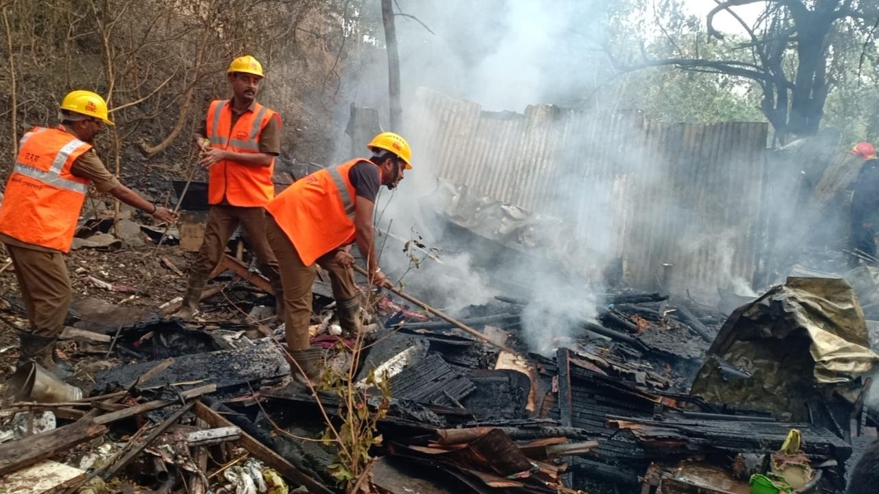 Around three unauthorised temporary huts near the pipeline caught fire, posing a significant risk, the officials said