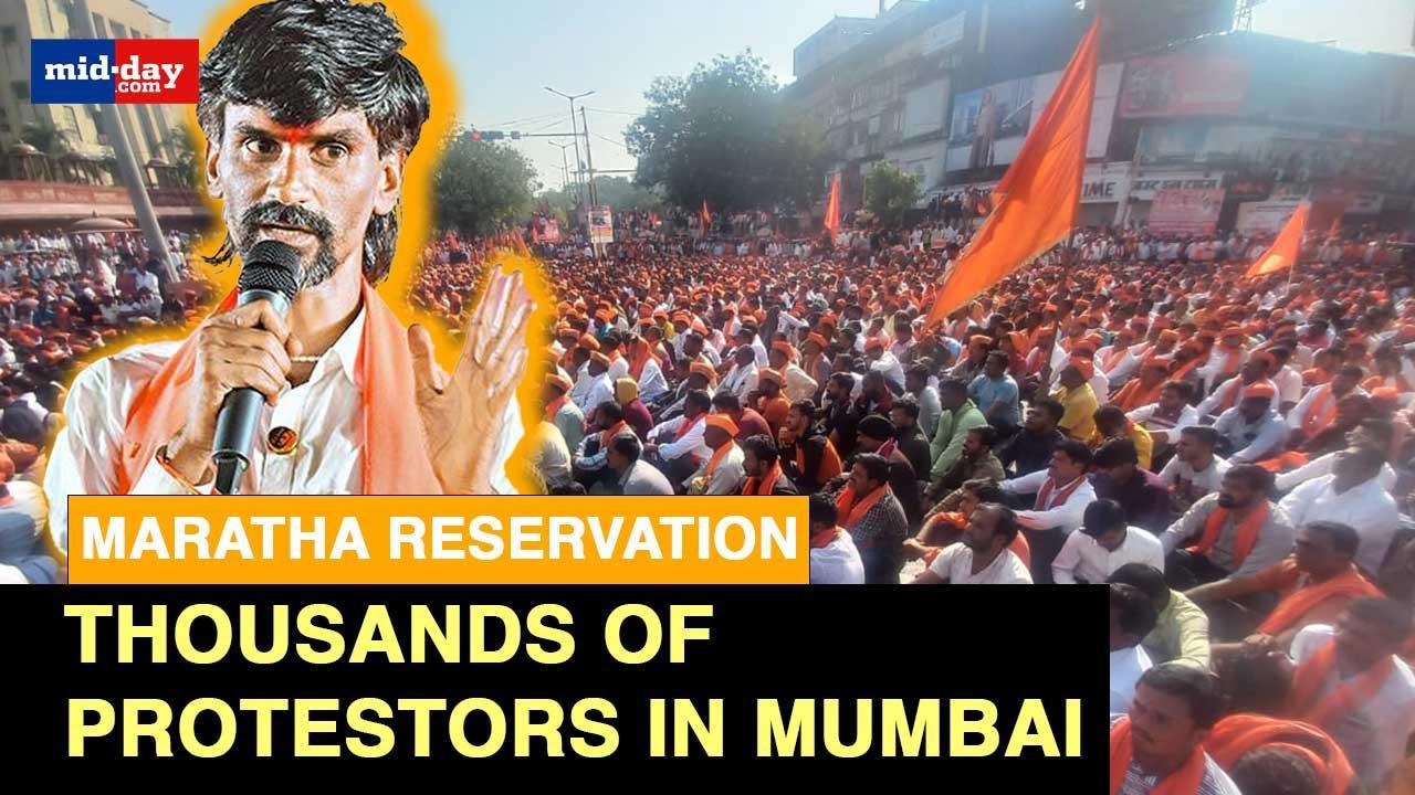Maratha Reservation Rally: Manoj Jarange Patil leads protestors to Mumbai