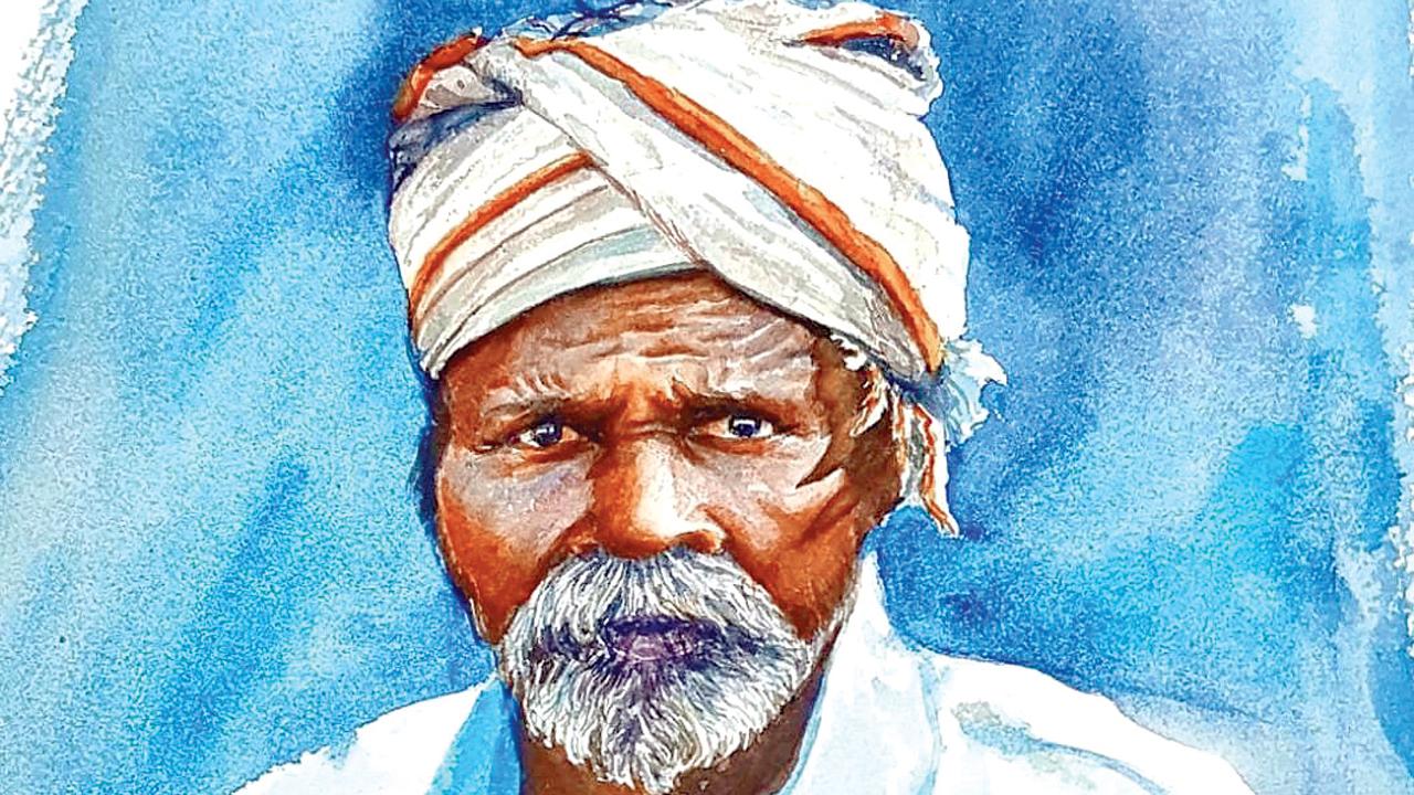 A portrait by Ambali Bhattacharyya