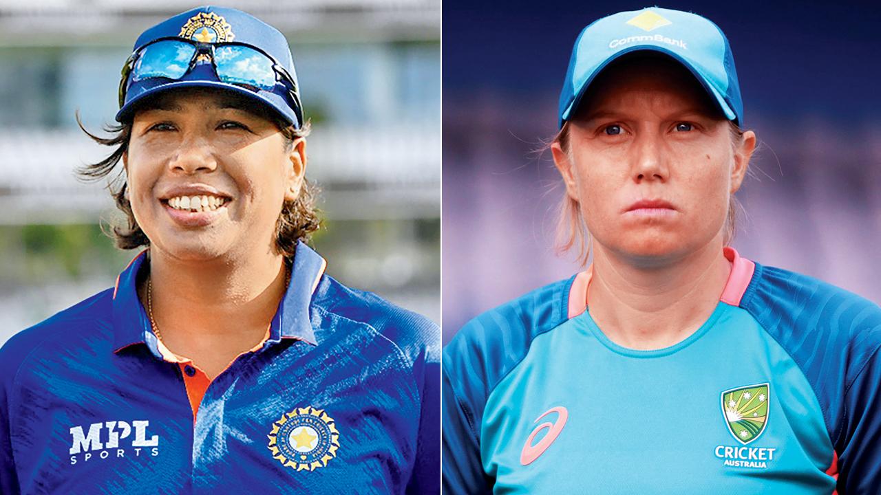 Jhulan Goswami and Alyssa Healy