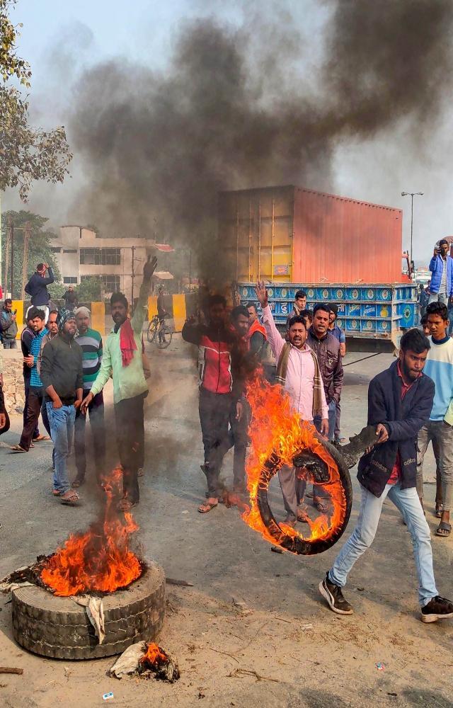 Truckers` strike in India