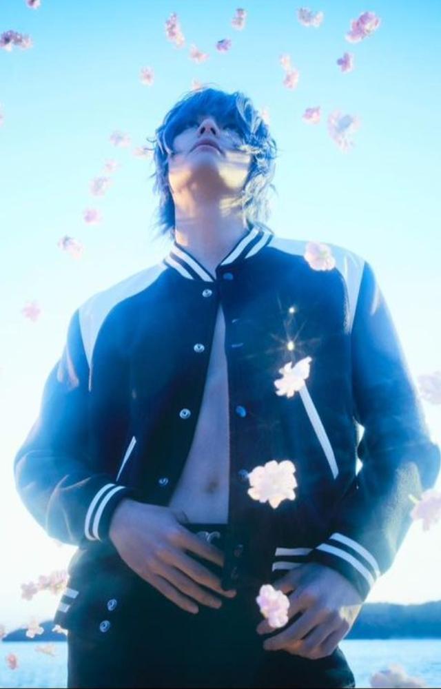 The K-pop star looked like he came straight out of a manga