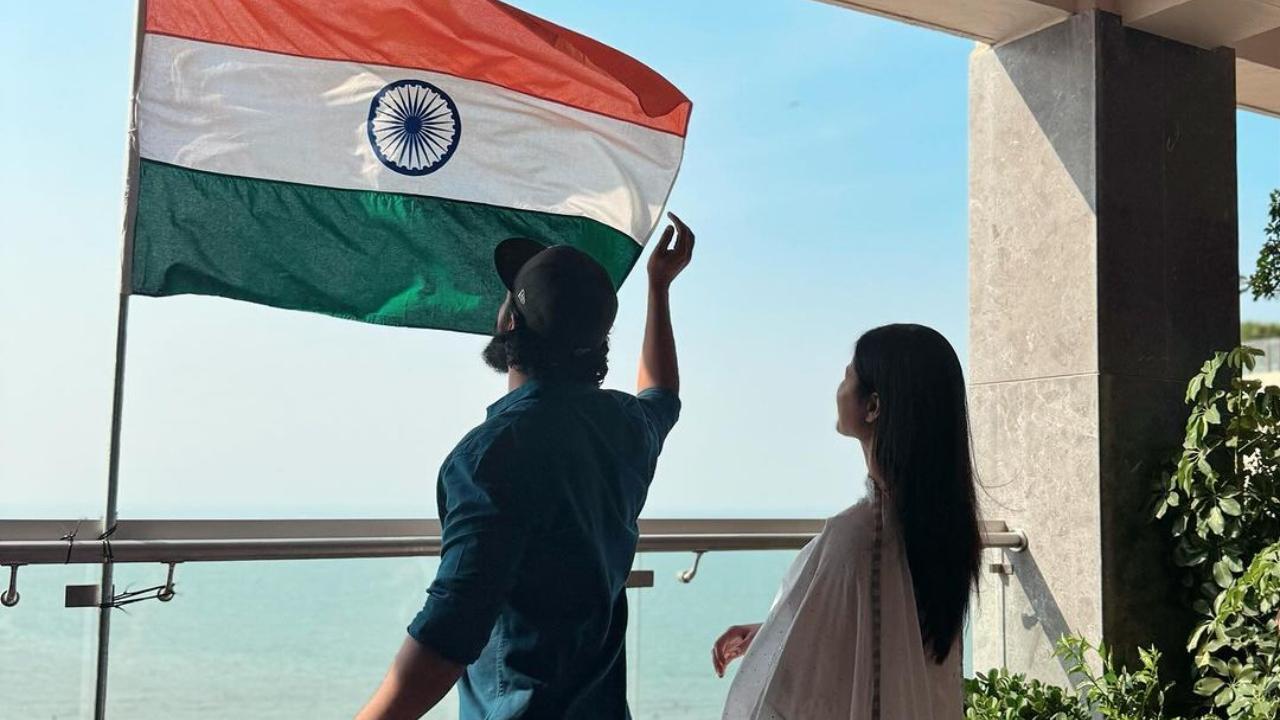 Katrina Kaif, Vicky hoist the national flag at home to celebrate Republic Day 