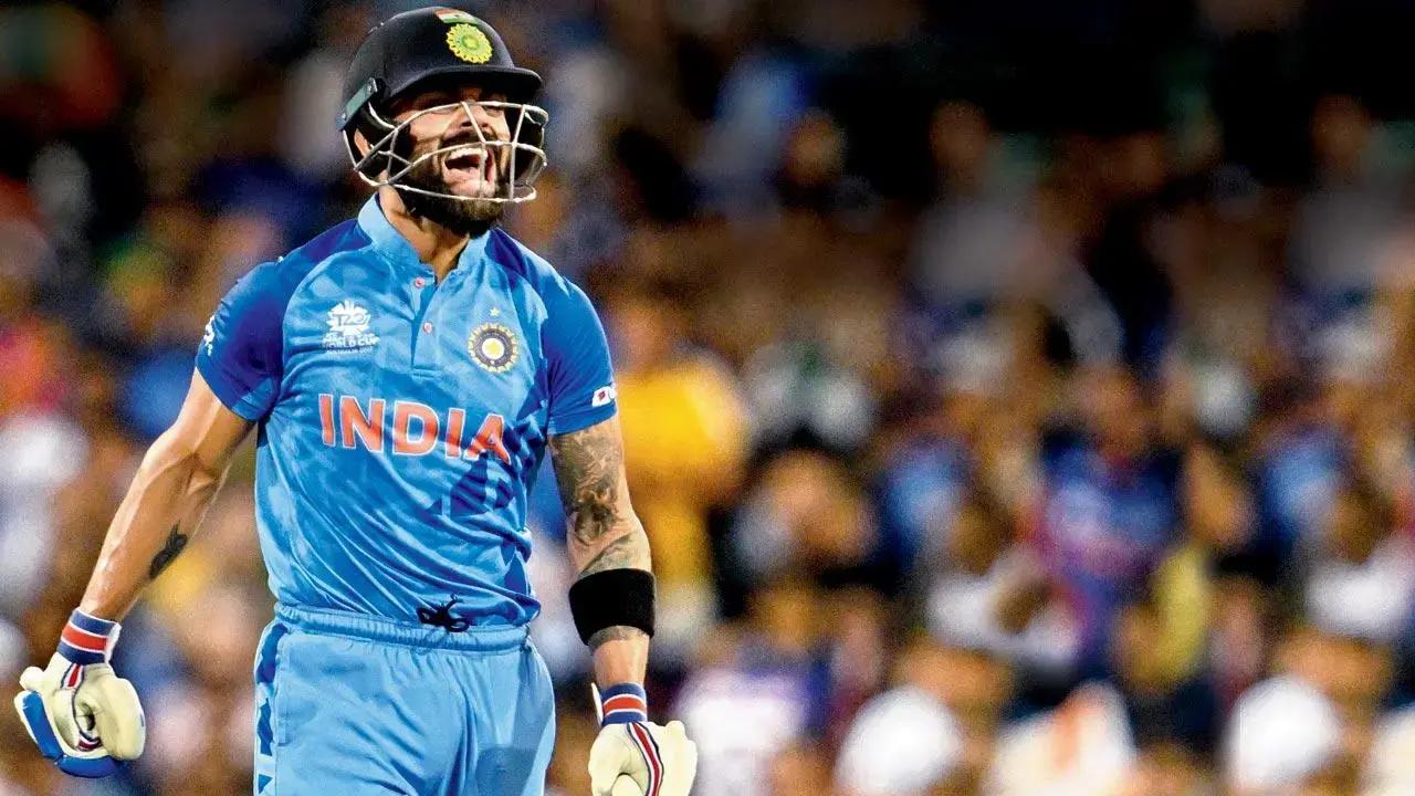 During his knock, India's 
