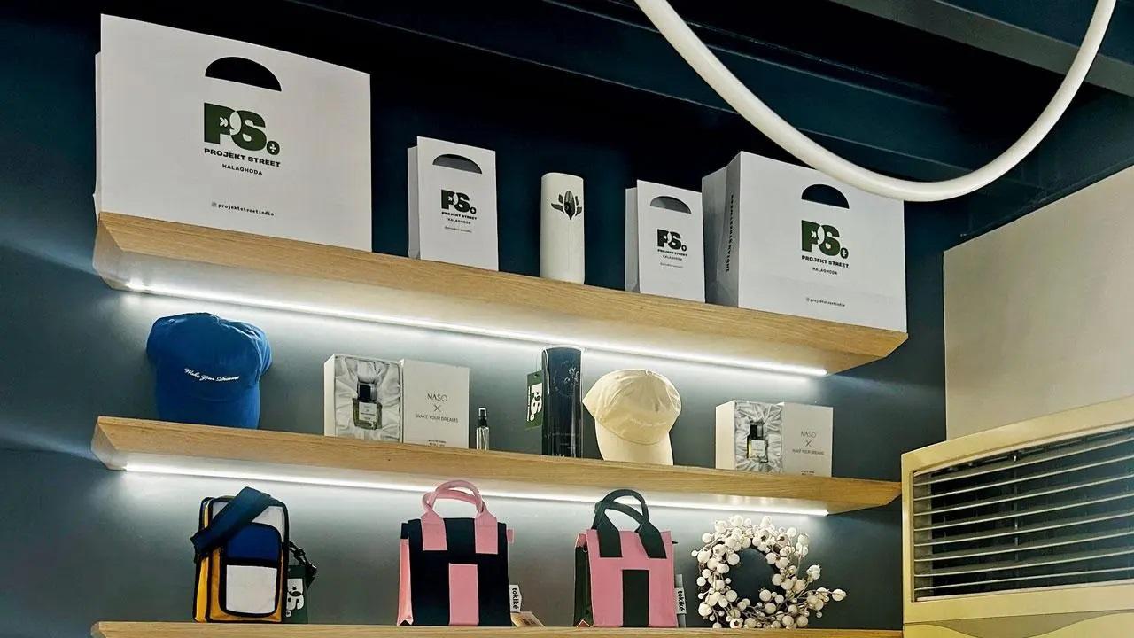 A section in the store is reserved for wallets and perfumes