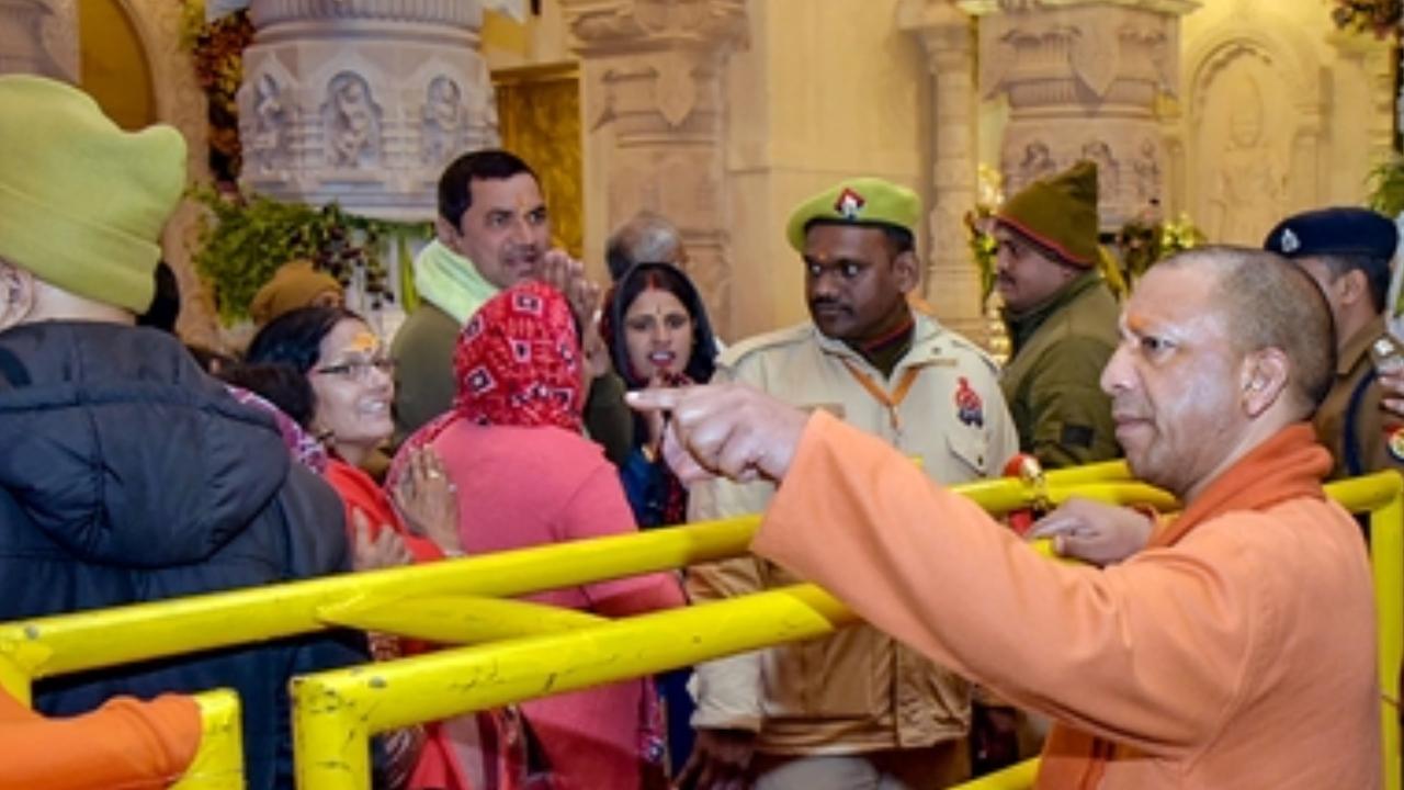 Aadityanath also took feedback from the devotees