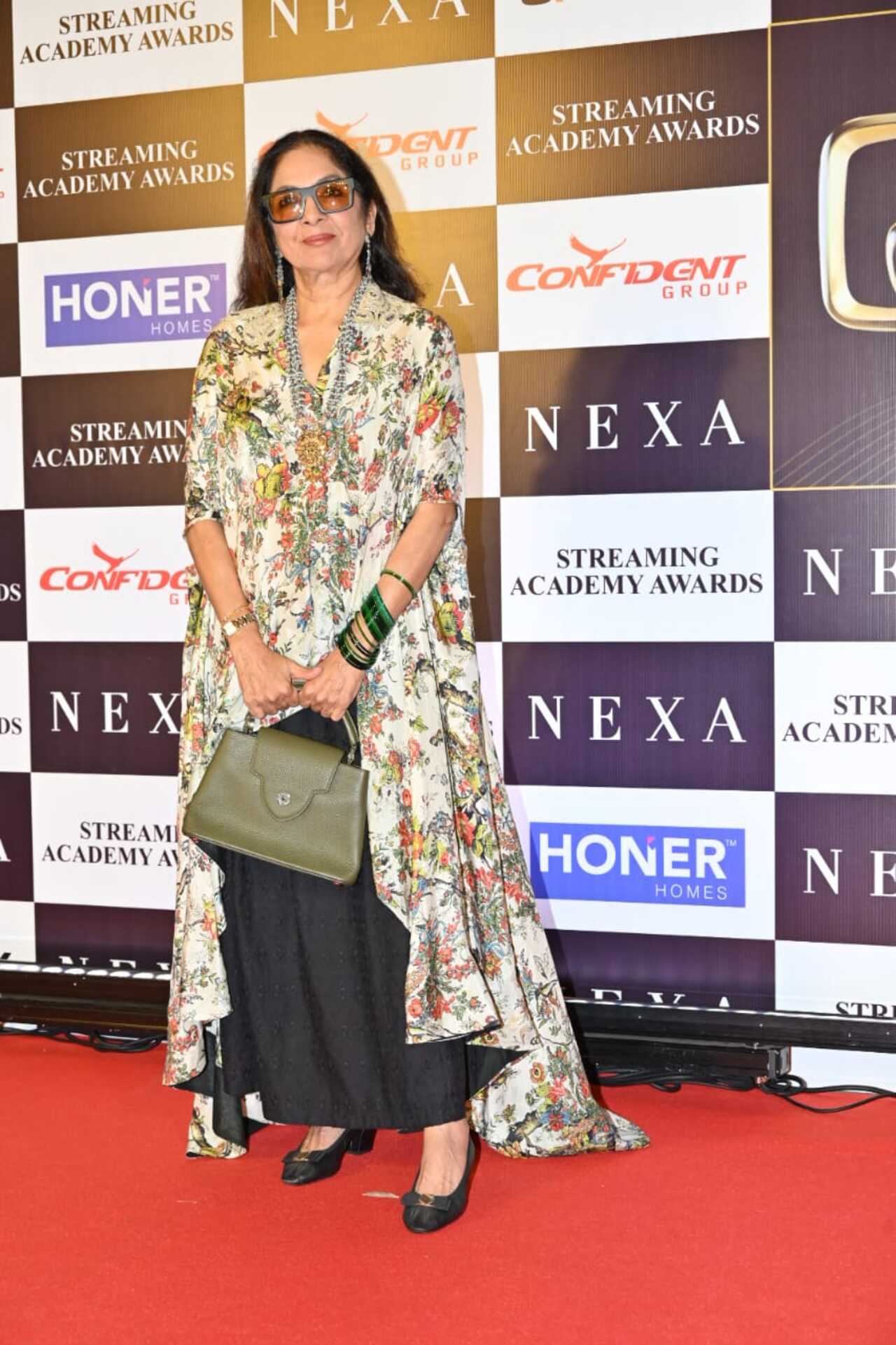 Neena Gupta snapped at an awards function in the city