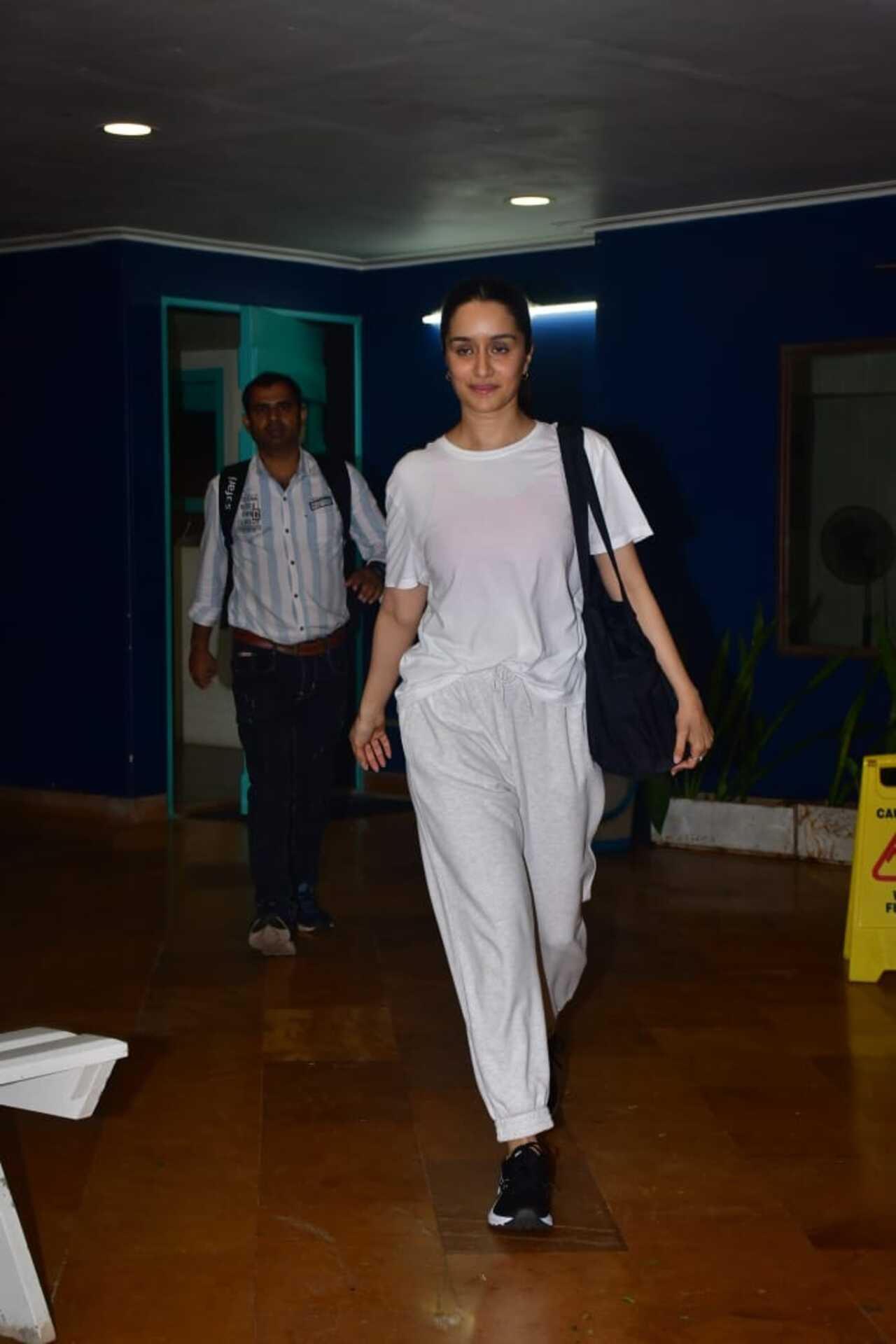 Shraddha Kapoor spotted in comfy casuals and no make-up look in the city