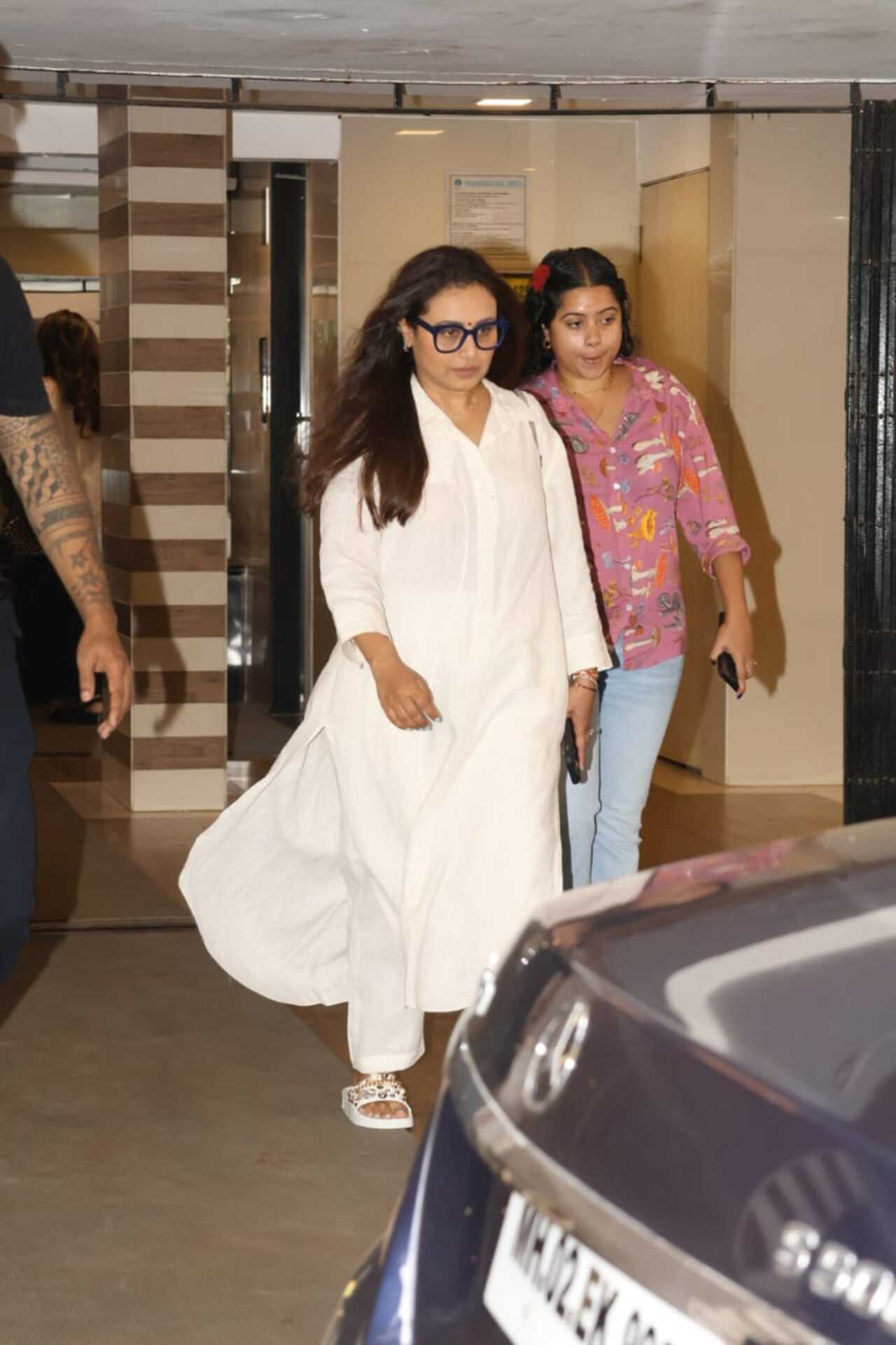 Rani Mukerji at Menaka Irani's house